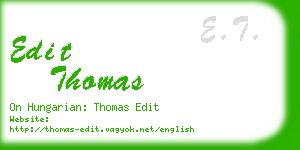 edit thomas business card